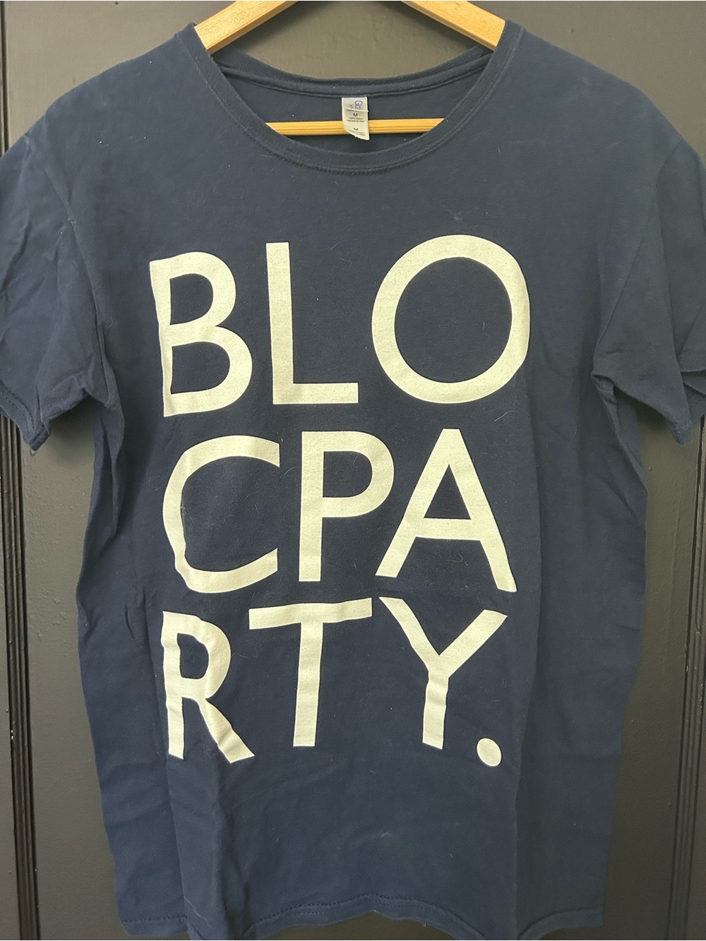 Bloc Party “Intimacy” tour shirt Navy blue size medium